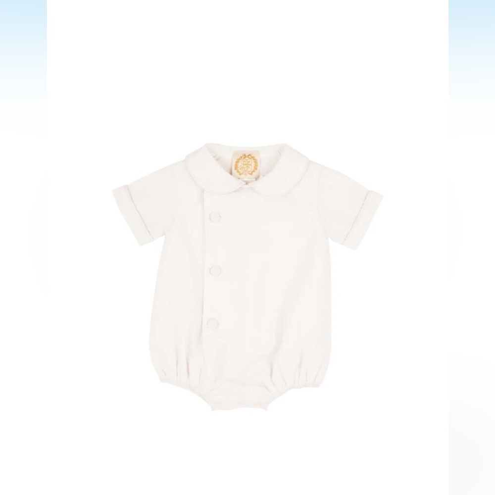 NWT Beaufort Bonnet Company Brock Bubble Worth
Avenue White Seersucker 12-18M